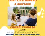 15 marzo 2024 Letture e musica per bambini da 3 a 6 anni in Biblioteca