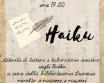 29 novembre 2023 Laboratorio creativo sugli "Haiku" in Biblioteca