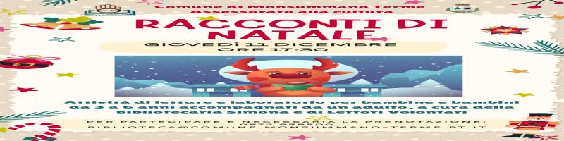 11 dicembre 2025 Letture e laboratorio per bambini da 3 a 6 anni in Biblioteca