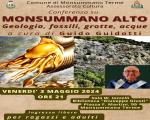 3 maggio 2024 Conferenza "Monsummano Alto. Geologia, fossili, grotte, acque" in Biblioteca
