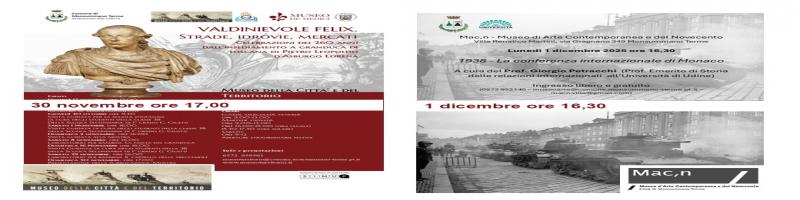 30 novembre-1 dicembre 2025 Incontri ai due Musei